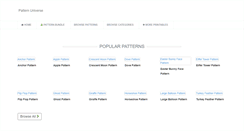 Desktop Screenshot of patternuniverse.com